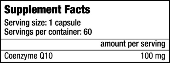 Coenzyme Q10 60 caps