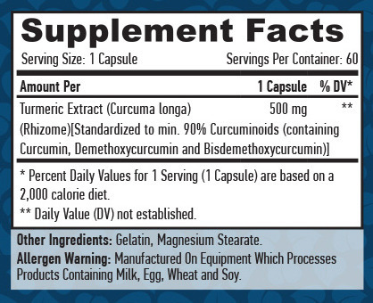 Curcumin 500 mg 60 caps